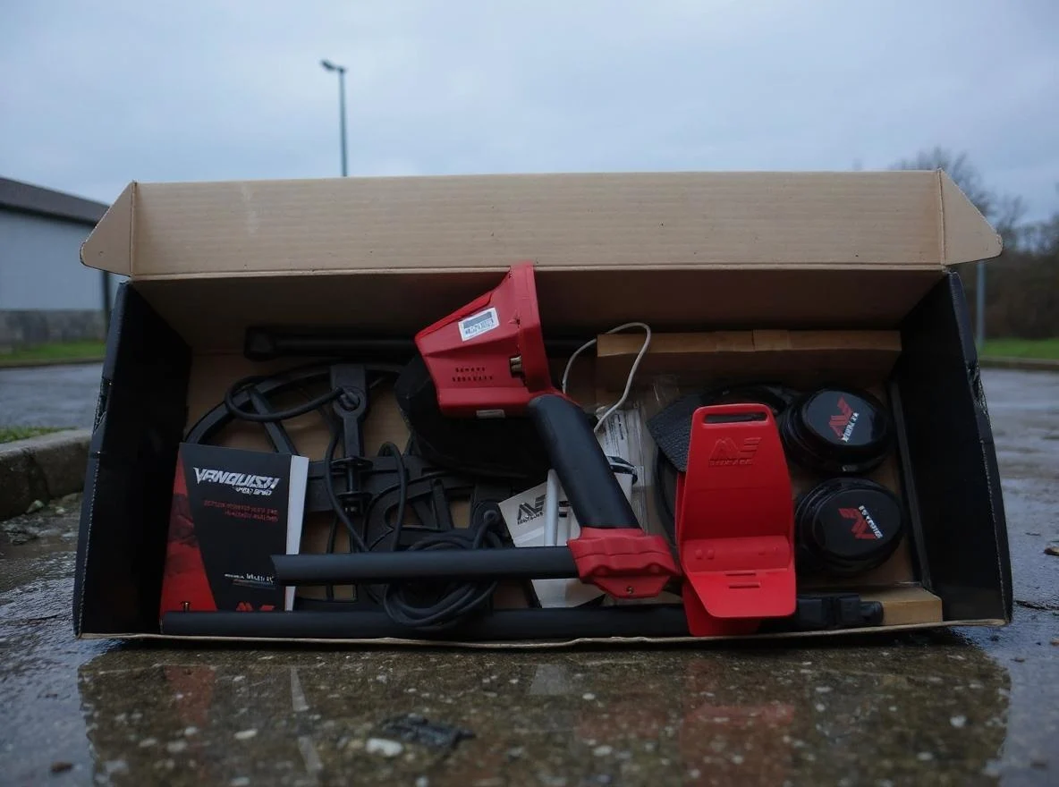 Minelab Vanquish 540 metal detector depth and target ID image