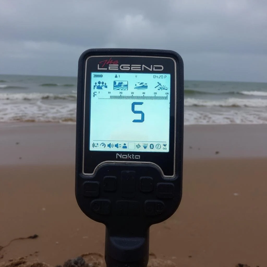Nokta Legend metal detector field and beach performance image