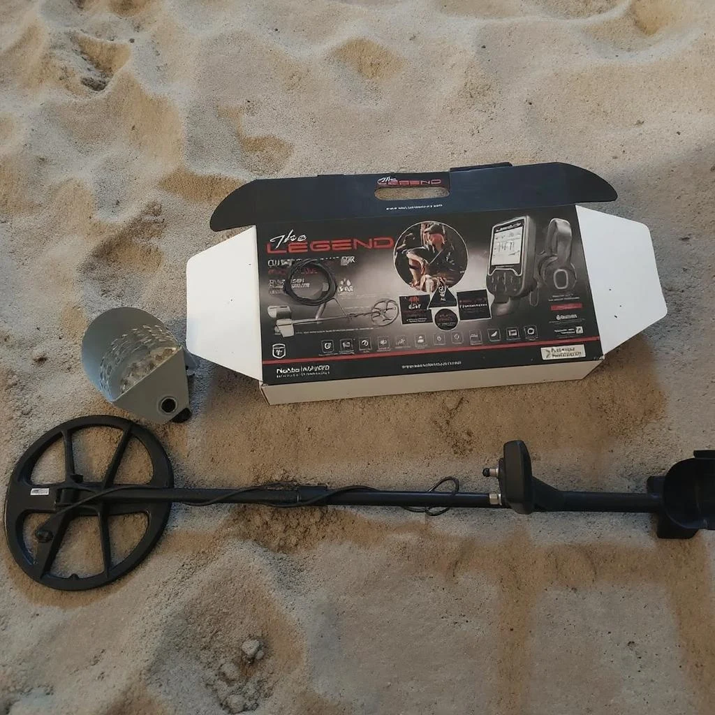 Nokta Legend metal detector depth and target ID image