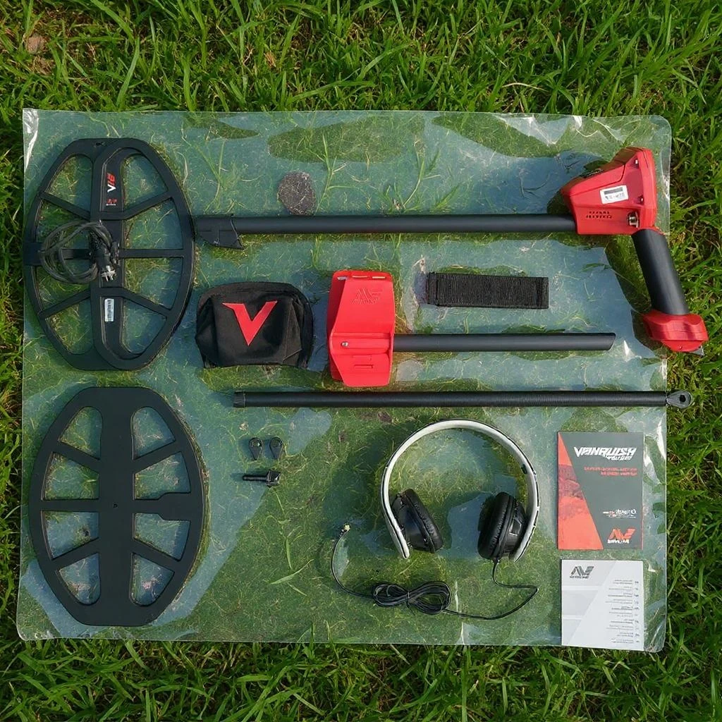 Minelab Vanquish 540 metal detector unboxing and setup image
